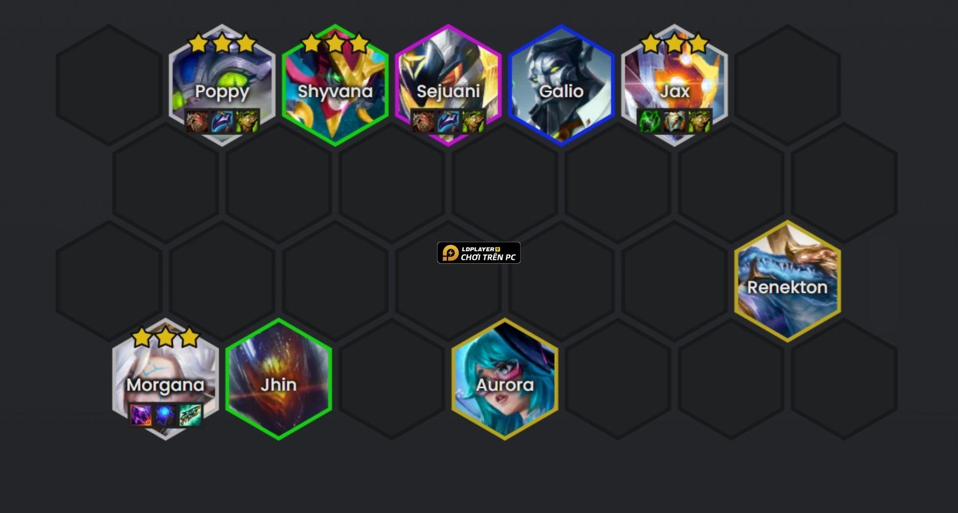 đội hình morgana can trường