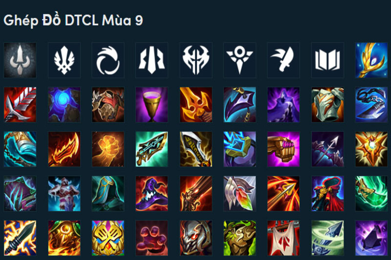 không ghép đồ cho tướng