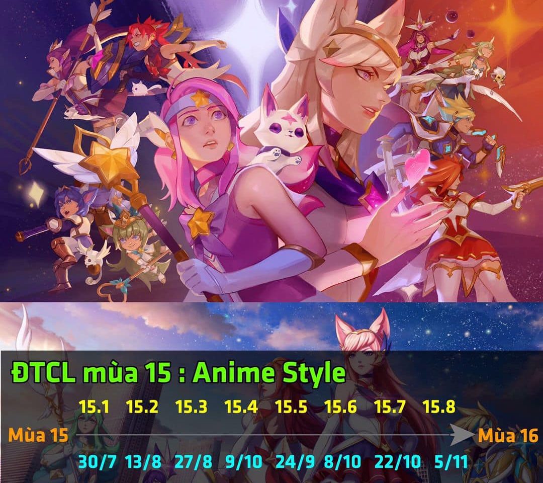 lịch trình tft mùa 15